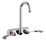 Chicago Faucets W4W-GN1AE1-317ABCP Workboard Faucet, 4'' Wall